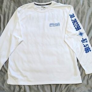 FLORABAMA sun shirt - unisex white & blue